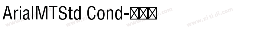 ArialMTStd Cond字体转换